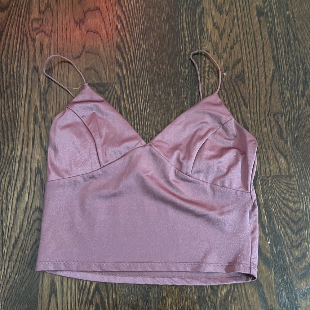 SHEIN Mauve Crop Top
